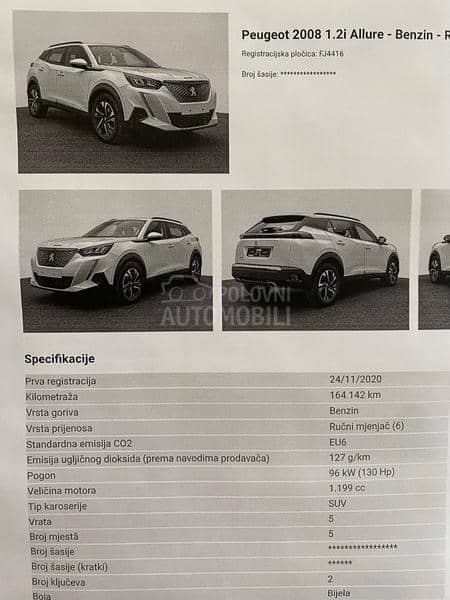 Peugeot 2008 1.2i ALUR VIRT PERLA