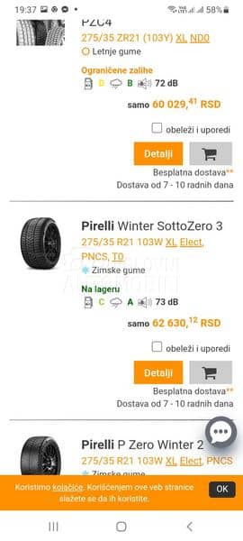 Pirelli 275/35 R21 Zimska