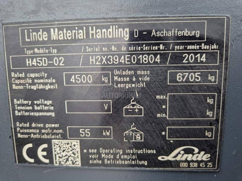 Linde H 45 Triplex