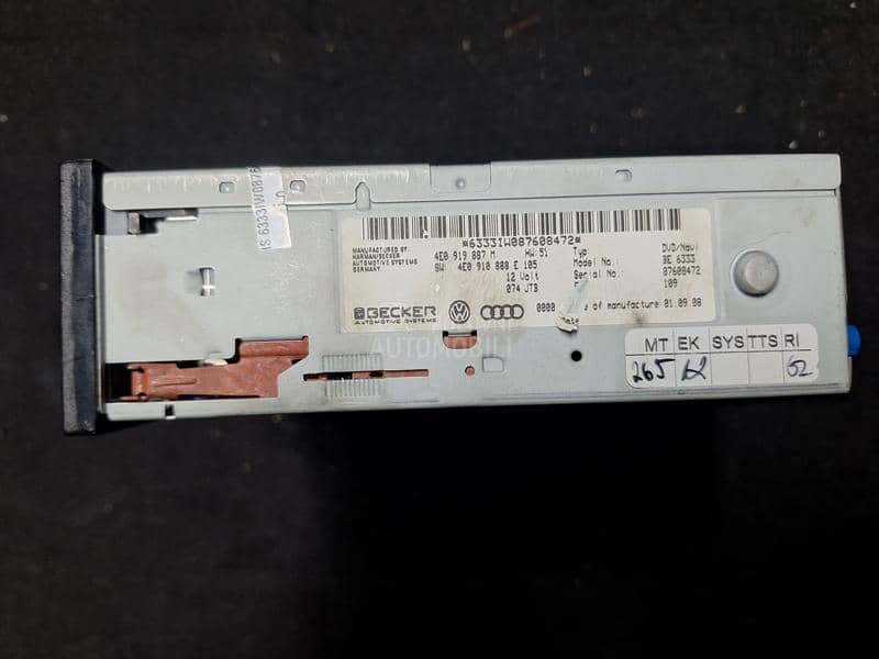 navigation dvd player b8