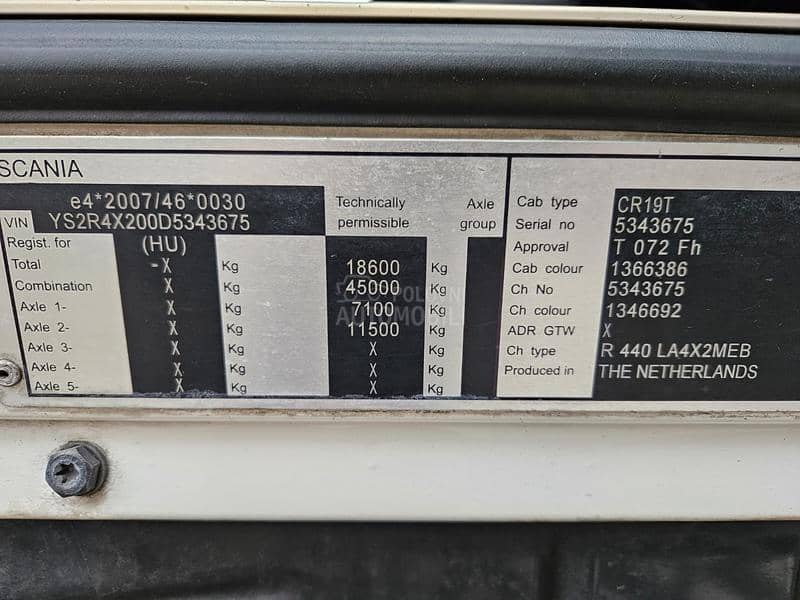 Scania R440 Mega Euro5 EEV