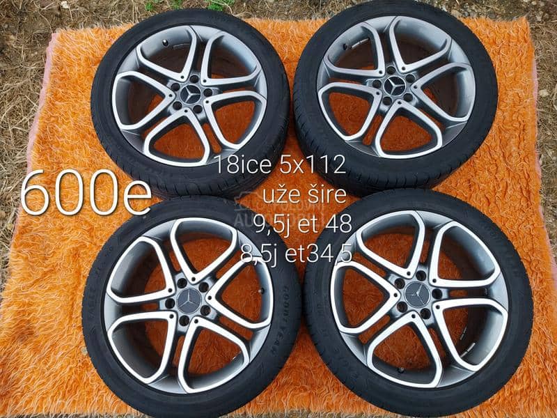 Aluminijumske felne uže šire Mercedes 18" 5 x 112