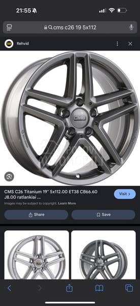 Aluminijumske felne Audi 2020 Titanium 19" 5 x 112