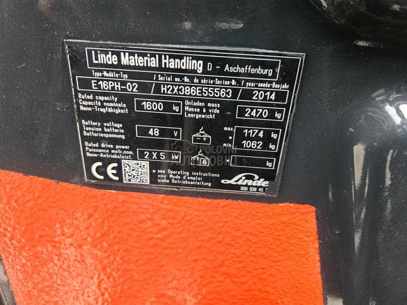 Linde E 16 evo bater2023