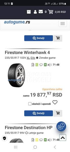 Firestone 235/55 R17 Zimska