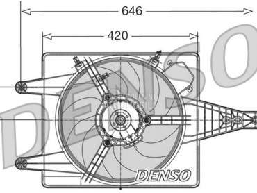 Ventilator motora visko za Alfa Romeo 156 od 2002. do 2006. god.