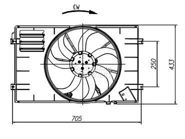 Ventilator motora visko za Volkswagen Golf od 2009. do 2014. god.