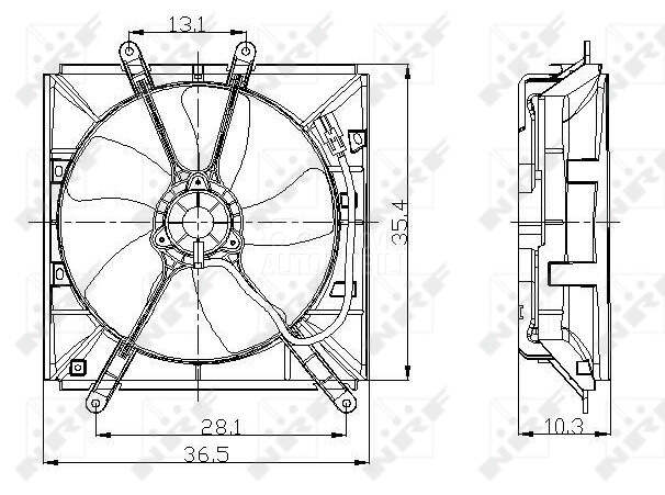 Ventilator motora visko