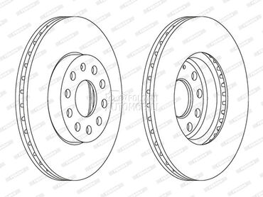 Kočioni disk za Volkswagen Golf od 2009. do 2014. god.