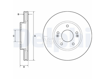Kocioni disk DELPHI za Hyundai Kona za 2017. god.