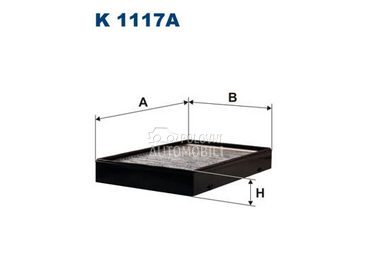 Filter kabine FILTRON za Volvo C70 od 1997. do 2002. god.