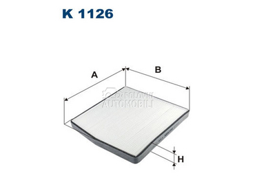 Filter kabine za Volvo S60 od 2000. do 2010. god.