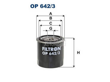 Filter ulja FILTRON za Nissan Pathfinder od 2013. do 2014. god.