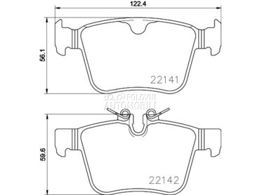 Kocione plocice BREMBO za Volvo XC40 od 2017. do 2022. god.