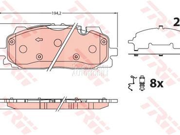 Kocione plocice za Audi e-tron od 2019. do 2020. god.