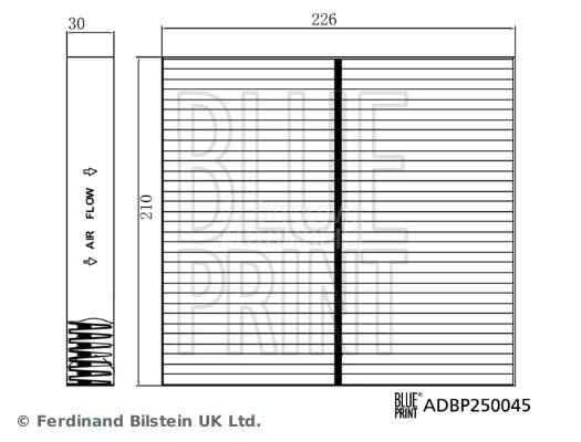 Filter kabine Blue Print
