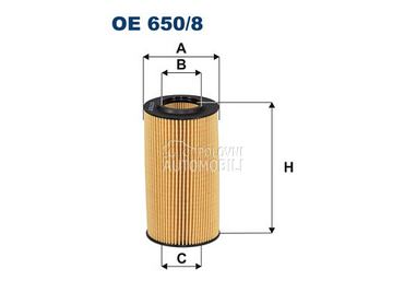 Filter ulja za Audi A8 od 2017. do 2019. god.