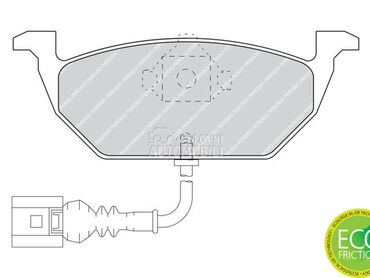 Kocione Plocice FERODO za Volkswagen Golf od 2007. do 2009. god.