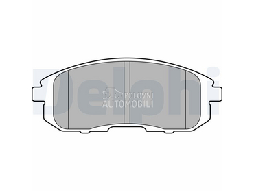 Kocione plocice DELPHI za Nissan Cube od 2009. do 2010. god.