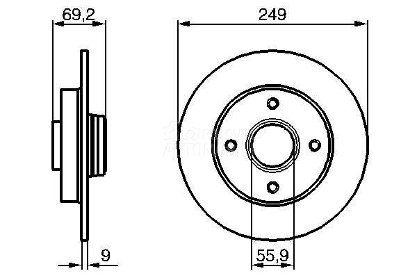 Kocioni disk BOSCH