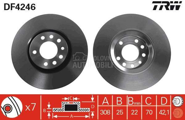 Kocioni disk TRW