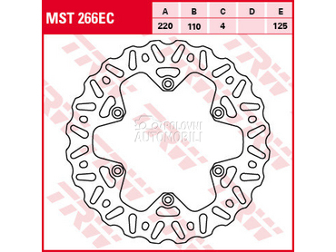 Kocioni disk TRW za Lexus GS od 2005. do 2011. god.
