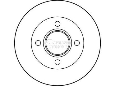 Kočioni disk za Mazda 121 od 1996. do 2003. god.
