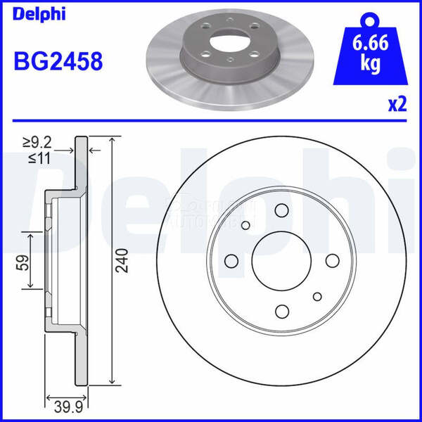 Kocioni disk DELPHI