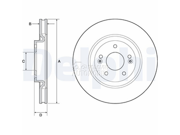 Kočioni disk za Hyundai Kona od 2017. do 2023. god.