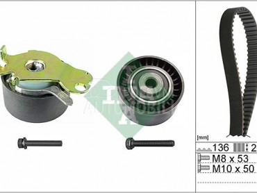 Komplet zupčastog kaiša za Renault Xantia od 1995. do 2003. god.