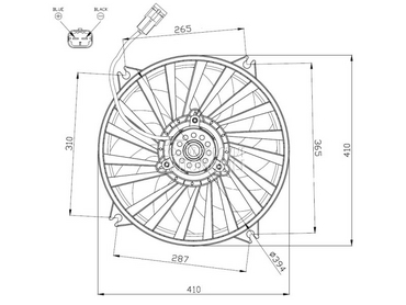 Ventilator motora visko za Peugeot RCZ od 2010. do 2015. god.