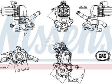 EGR Ventil Nisens za Land Rover Defender od 2021. do 2023. god.