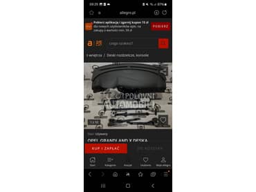 tabla airbag pojasevi za Opel Grandland X od 2014. do 2025. god.