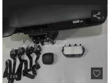 tabla airbag pojasevi za Citroen C3 od 2014. do 2025. god.