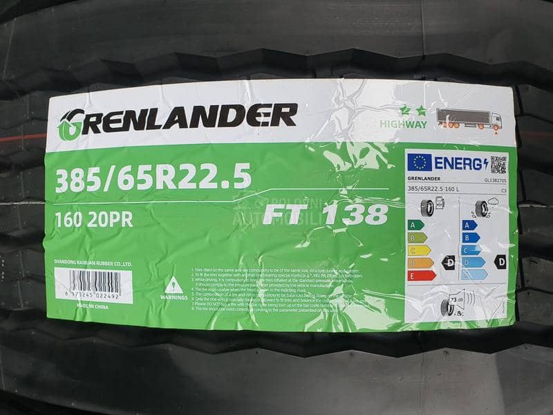 Grenlander 385/65 R22.5 Sve sezone