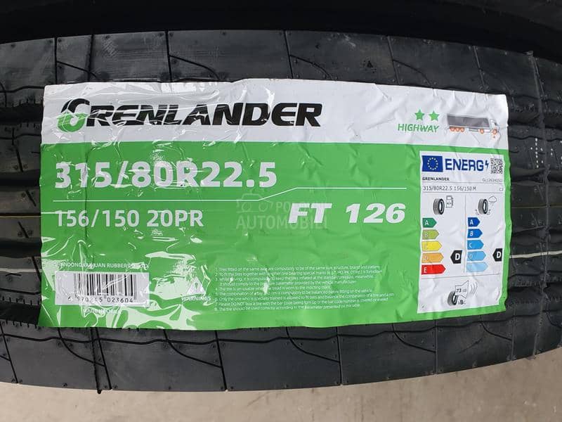 Grenlander 315/80 R22.5 Sve sezone