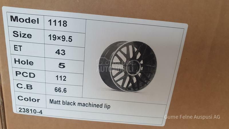 Aluminijumske felne  19" 5 x 112