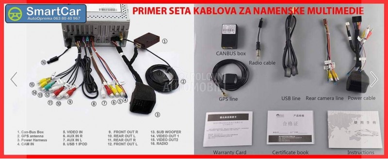 Android Multimedija 8in dvd