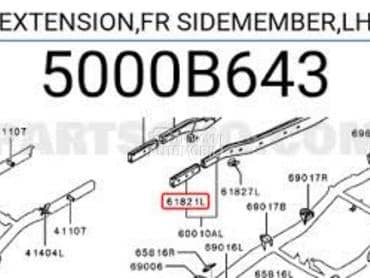 Deo polustranice za Mitsubishi L200 od 2019. do 2025. god.