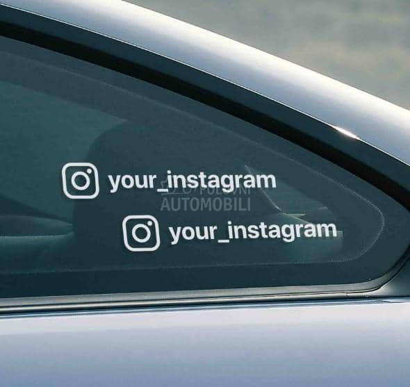 Nalepnice sa instagram imenom