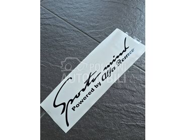 Sport mind nalepnica NOVO za Alfa Romeo 33, 75, 90 ...