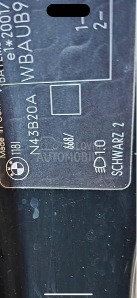 BMW 118 N43B20 -  kompletan auto u delovima