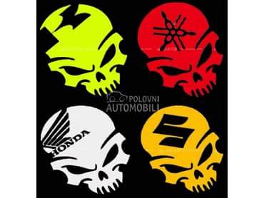 Nalepnice lobanje za motocikle