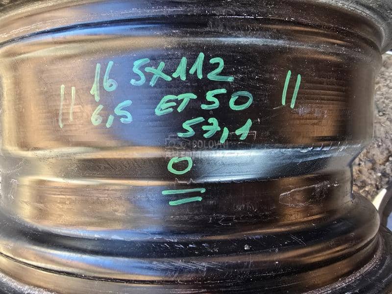 Čelične felne wv 16" 5 x 112