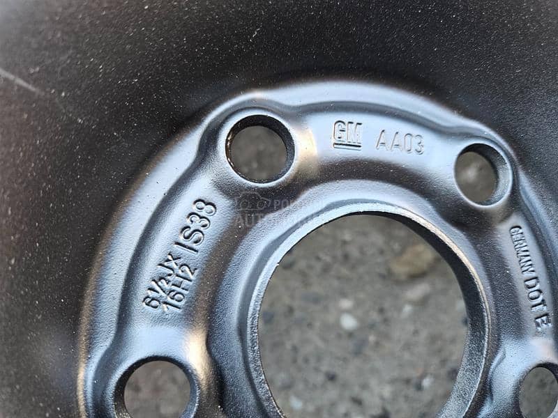 Čelične felne Opel 5x105 16" 5 x 105