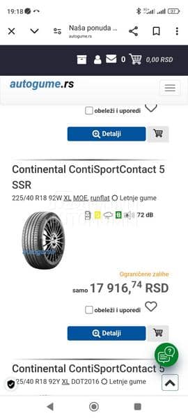 Continental 225/40 R18 Letnja