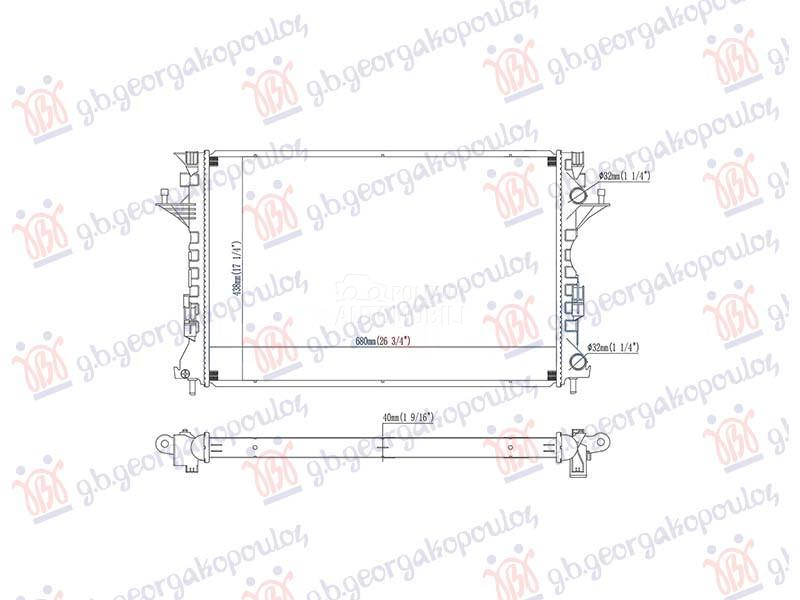 HLADNJAK MOTORA 2.2/3.0 DIZ...
