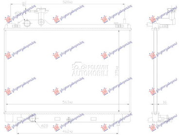 HLADNJAK MOTORA 1.2 BENZIN... za Suzuki Baleno od 2016. do 2025. god.