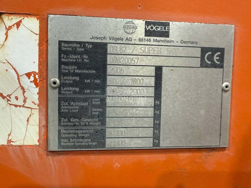 Vögele 1600