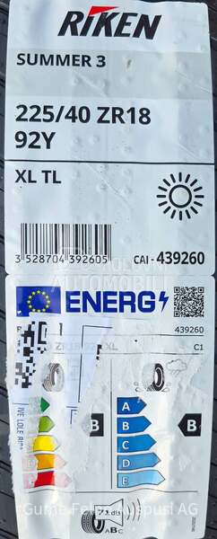 Riken 225/40 R18 Letnja